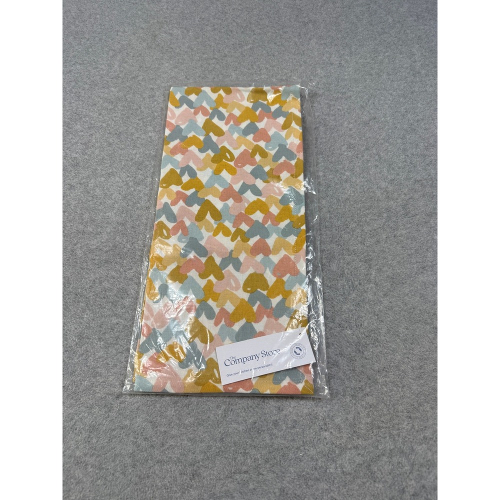 The Company Store Heart Print Tea Towel NEW